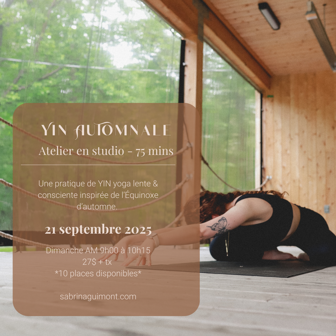 Yin Yoga spécial Équinoxe d'automne (21 septembre 2025)