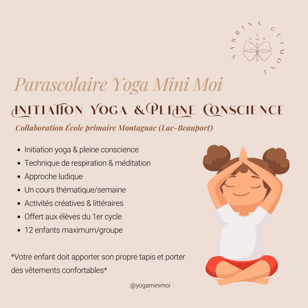 Parascolaire Yoga Mini Moi - Session HIVER 2025