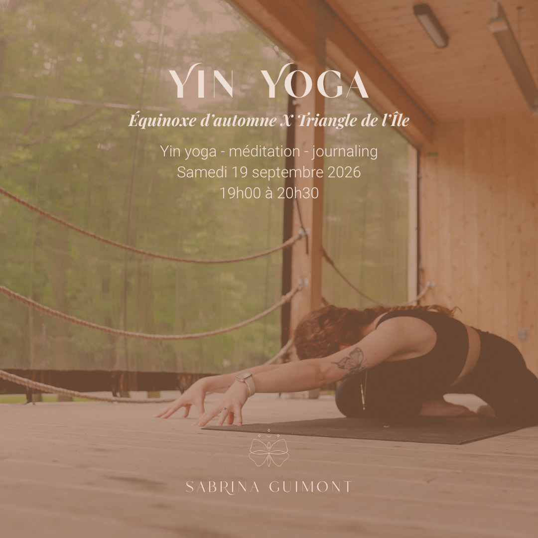 Yin Yoga- Équinoxe d'automne (19 septembre)