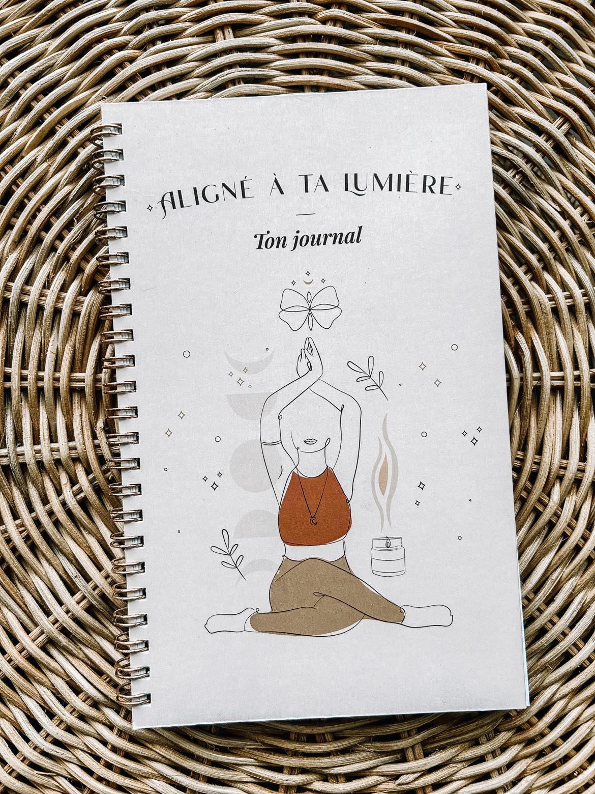 Cahier de Journaling: Aligné à ta lumière (100 pages)